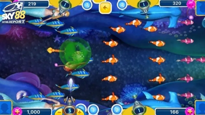 Bắn Cá Sky88: Trò Chơi Bắn Cá Đổi Thưởng & Đồ Họa Đẹp Mắt 1 bắn cá Sky88