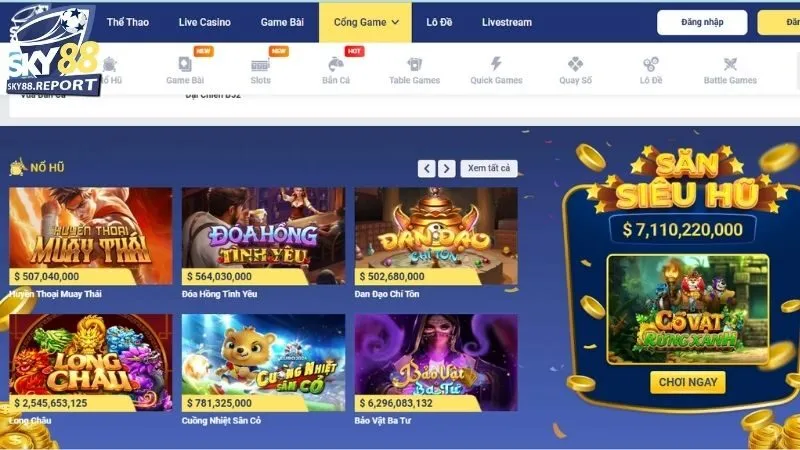 Giới Thiệu Sky88: Nền Tảng Cá Cược Toàn Diện, An Toàn 1 Giới thiệu Sky88